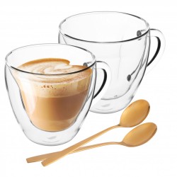 Altom Design termalne čaše + žličice za kavu i čaj Andrea 250 ml - 0103003281