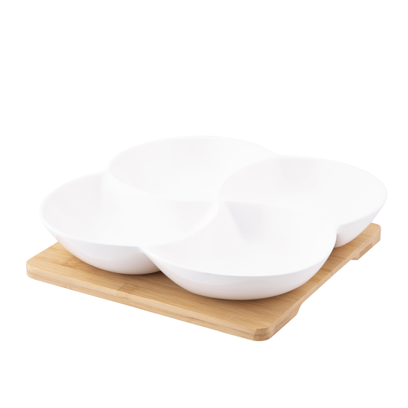Altom Design porculanska posuda na podlozi od bambusa 020101238