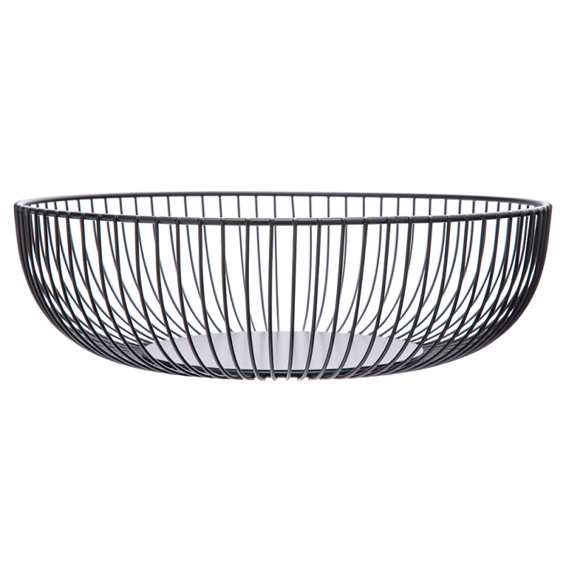 Altom Design okrugla metalna košara crna 0204025123 excetra web shop