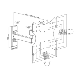 Stell teleskopski nosač SHO 4530 - 23" - 42" excetra web shop