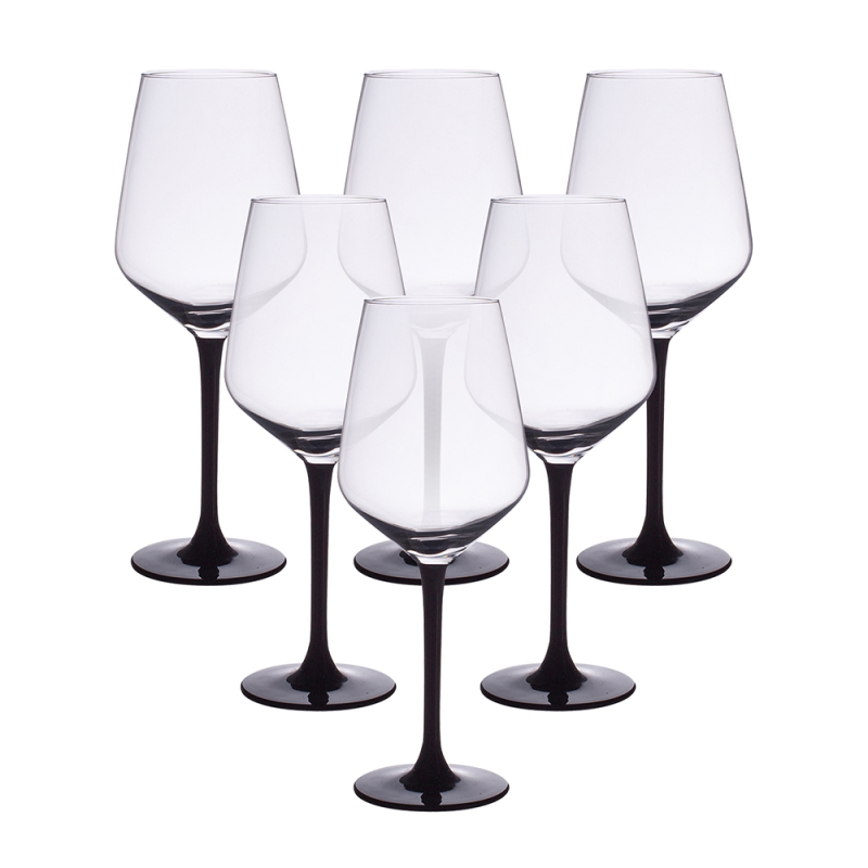 Altom Design set čaša za vino Rubin Black 370ml 0103006605 excetra web