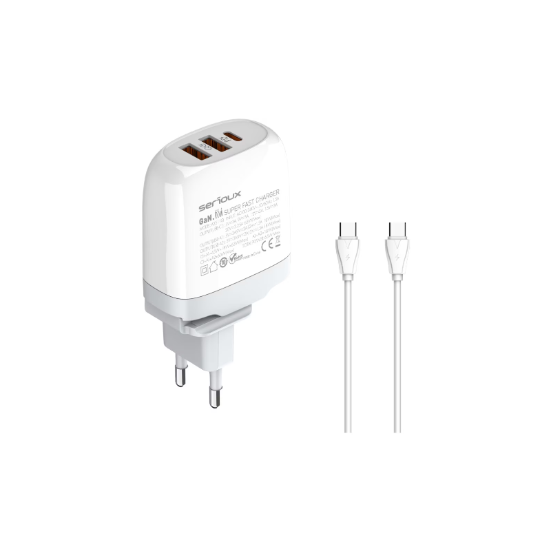 Serioux punjač za mobitel SRXC-QC65WGAN