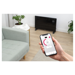 Sencor Wi-Fi Smart staklena konvektorska grijalica SCF 4241BK excetra
