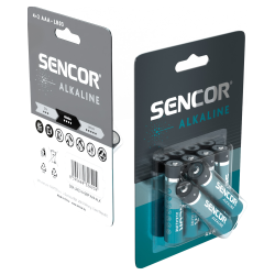 Sencor baterija Alkalna SBA LR03 4+2BP AAA Alk excetra web shop