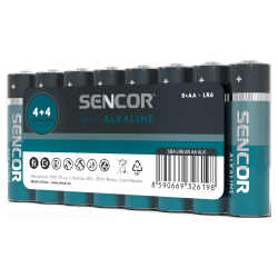 Sencor baterija Alkalna SBA LR6 8S AA Alk excetra web shop