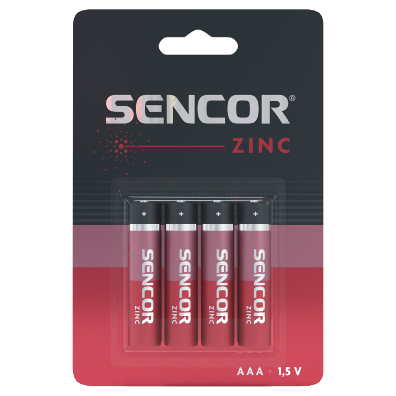 Sencor baterija Zinc-carbon SBA R03 4BP AAA Zn excetra web shop