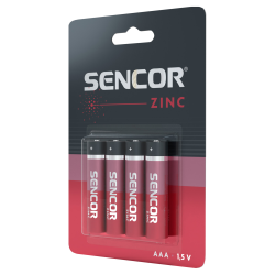 Sencor baterija Zinc-carbon SBA R03 4BP AAA Zn excetra web shop