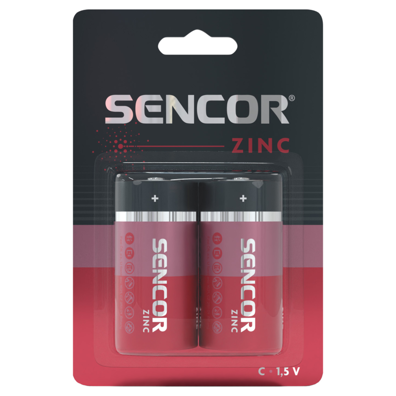 Sencor baterija Zinc-carbon SBA R14 2BP C Zn excetra web shop