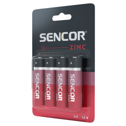 Sencor baterija Zinc-carbon SBA R6 4BP AA Zn excetra web shop