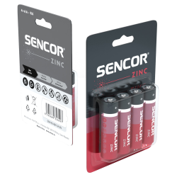 Sencor baterija Zinc-carbon SBA R6 4BP AA Zn excetra web shop