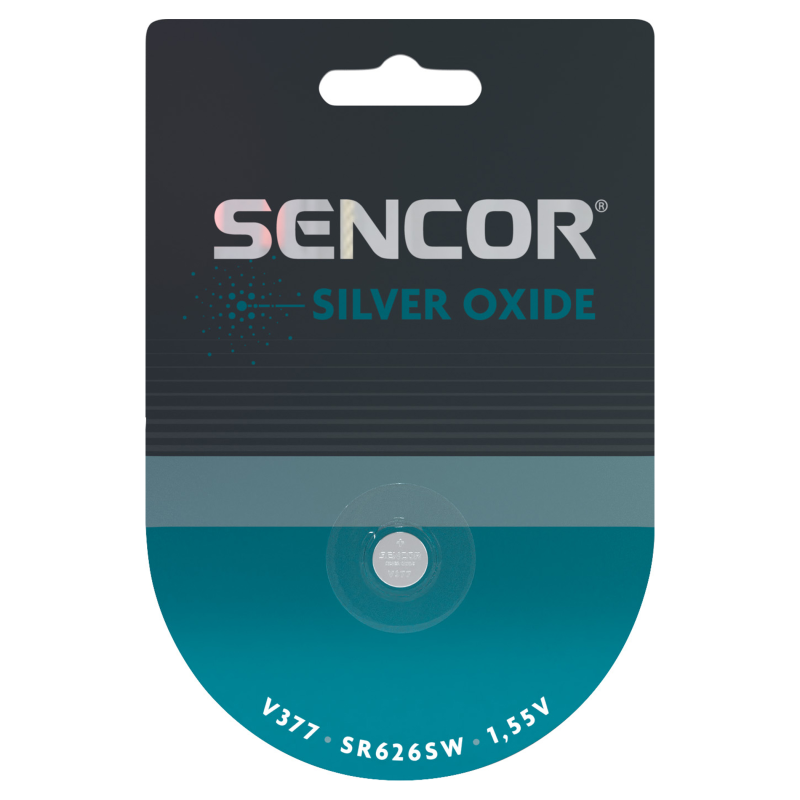 Sencor baterija Srebrov oksid SBA V377/SR626SW 1BP Ag excetra web shop