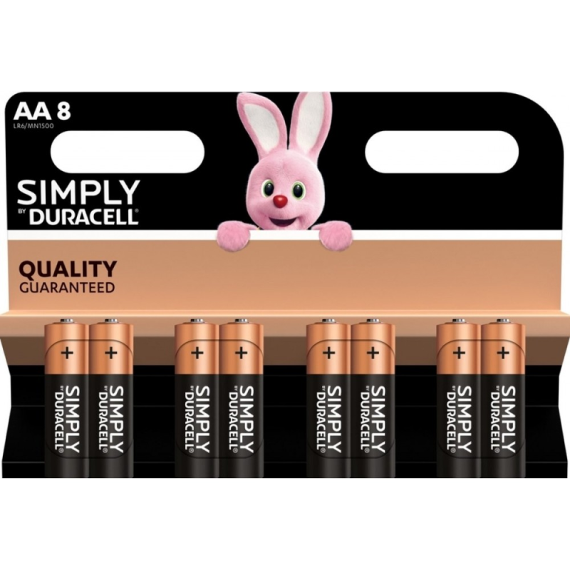 Duracell Simply AA/LR6 B8 excetra web shop