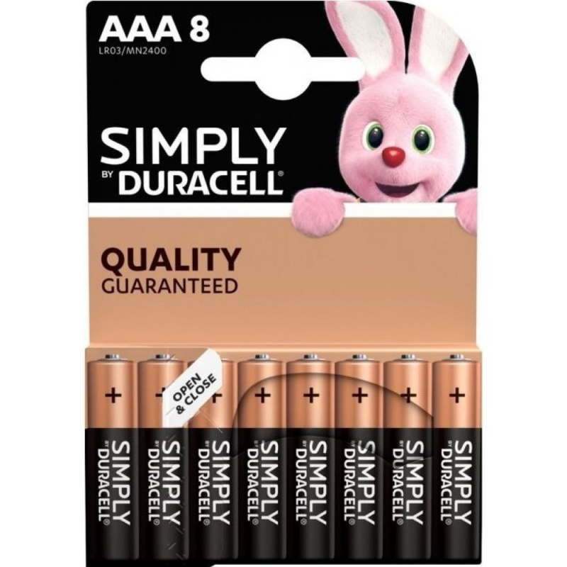 Duracell Simply AAA/LR03 B8 excetra web shop