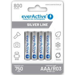 EA AAA R03 NiMH 800m Silver B4