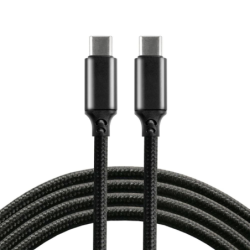 EA braid-BLK 100cm 5A USB-C Power Delivery excetra web shop