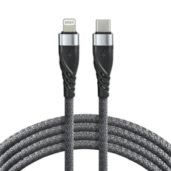 EverActive braid-BLK 100cm 20W Apple Power Delivery excetra web shop