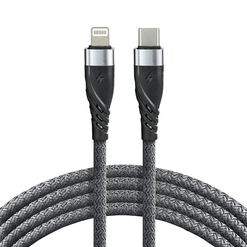 EverActive braid-BLK 100cm 20W Apple Power Delivery excetra web shop