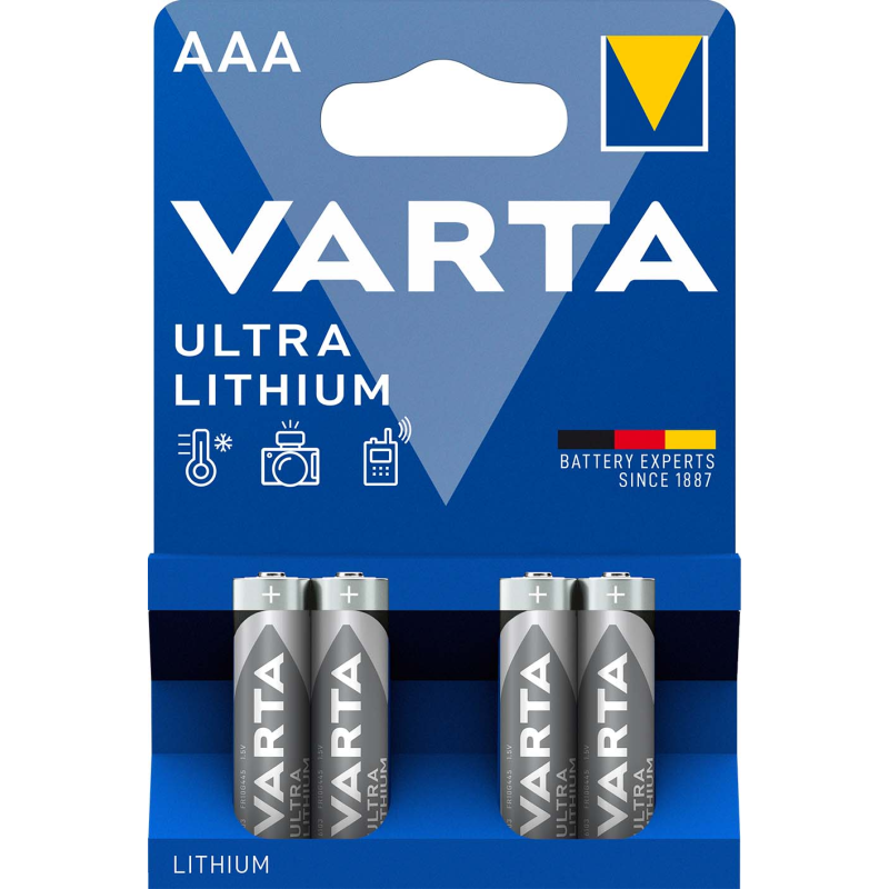 Varta Ultra Litij AAA/LR03 B4 excetra web shop