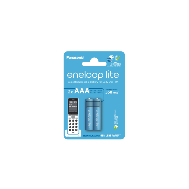 Panasonic Eneloop baterije R03 AAA 550mAh B2 excetra web shop