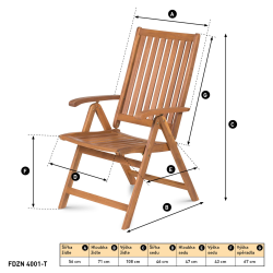 Fieldmann set drvenih stolica FDZN 4001-T excetra web shop