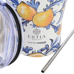Estia termo čaša sa slamčicom 350ml Amalfi Coast 01-31756 excetra web