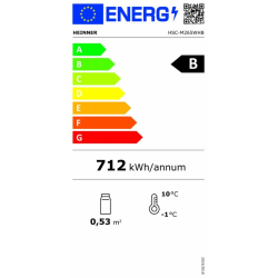 Heinner rashladna vitrina HSC-M265WHB excetra web shop