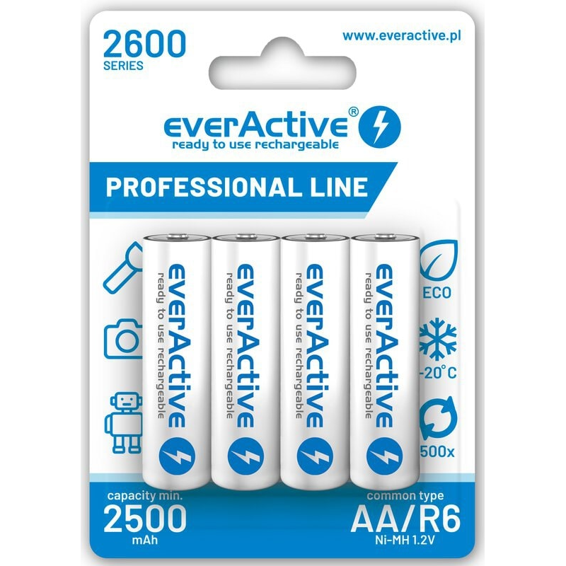 EverActive AA R6 NiMH 2600m Pro. B4