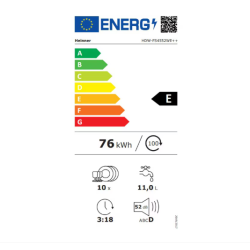 Heinner samostojeća perilica posuđa HDW-FS4552WE++ excetra web shop