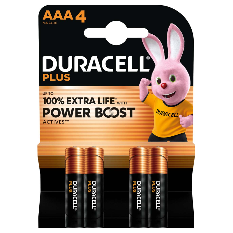 DURACELL Plus Power Boost MN2400 AAA BL4 excetra web shop