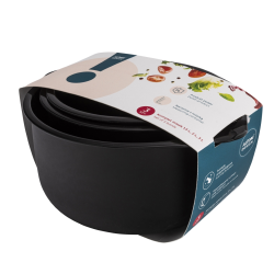 Altom Design set 3 plastične zdjele - crna 02070151152 excetra web