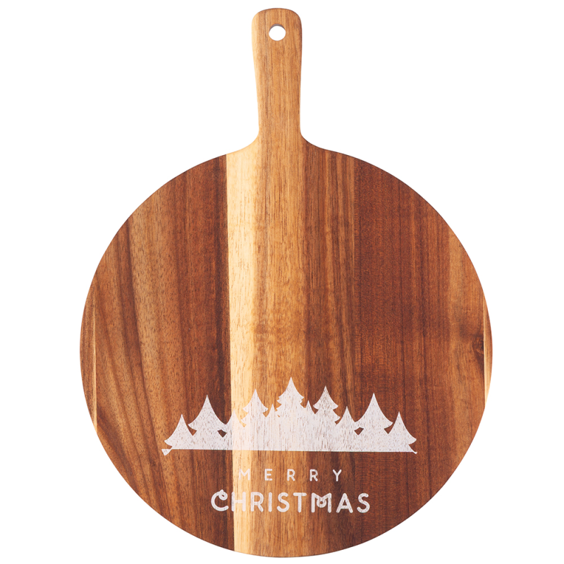 Altom Design okrugla drvena daska Božić 25cm - 020602090 excetra web