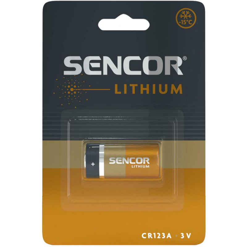 Sencor baterija SBA CR123A 1BP Li excetra web shop