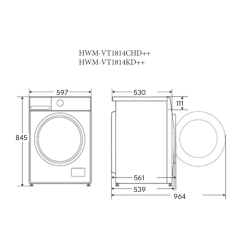 Heinner perilica rublja HWM-VT1814KD++ Excetra web shop