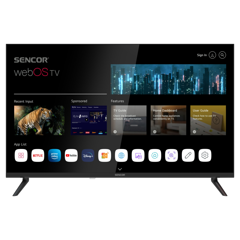 Sencor televizor SMART sa adapterom 12V SLE 32S830MB Excetra web shop