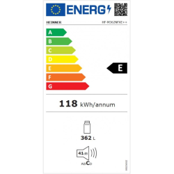 Heinner hladnjak HF-M362NFXE++ excetra web shop