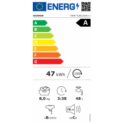 Heinner perilica rublja sa gornjim punjenjem HWM-TL8013IVA++ Excetra