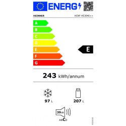 Heinner kombinirani hladnjak HCNF-HS304E++ excetra web shop
