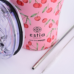 Estia termo čaša sa slamčicom Cherry Rose 350ml 01-16876 Excetra web