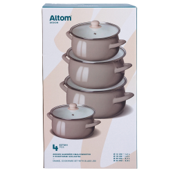 Altom Design set emajliranih lonaca - bež 02050021348 excetra web shop