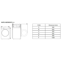 Heinner sušilica rublja s toplinskom pumpom HHPD-HMY80IVFC+++ excetra