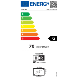 Sencor QLED 4K Ultra HD Smart TV 50" (127 cm) Tizen OS SLE 50TQU770B
