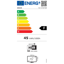 Sencor QLED Smart TV 43" (108 cm) Full HD Tizen OS SLE 43TQF760B