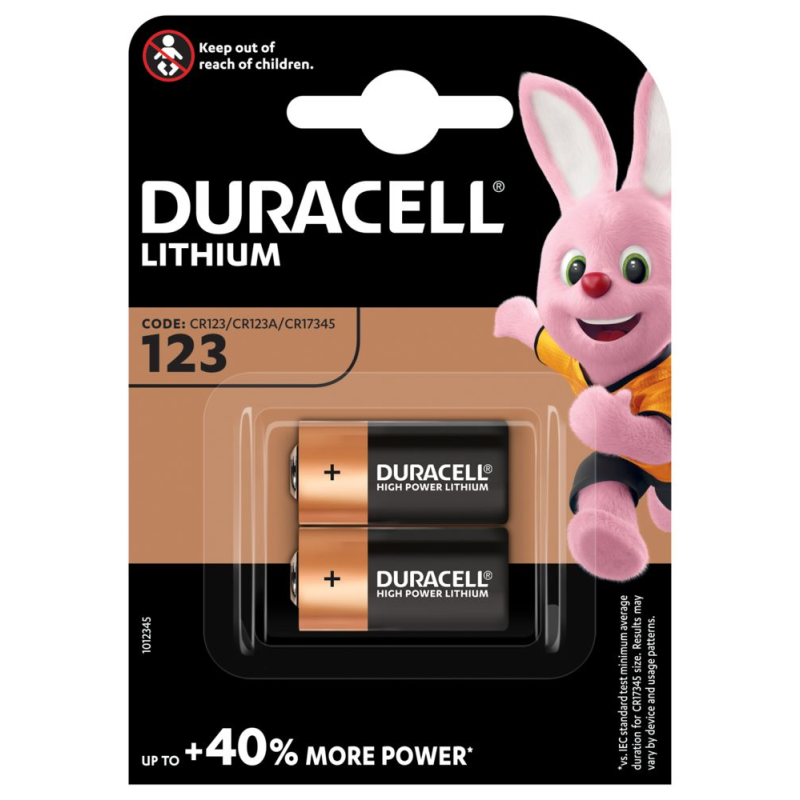 DURACELL Lithium CR123A BL2 excetra web shop