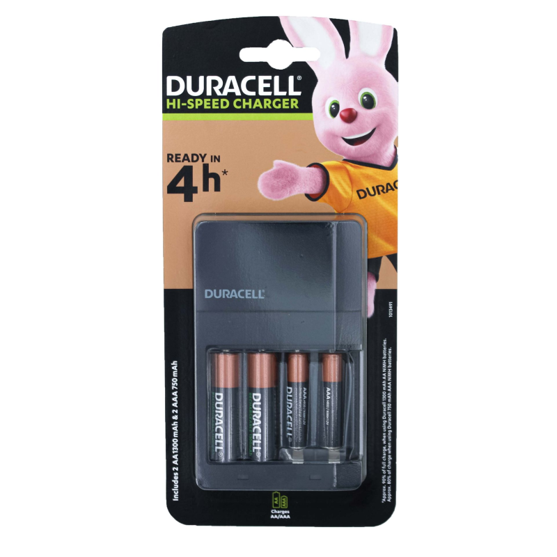 DURACELL CEF14 4h punjač + 2xAA 1300mAh + 2xAAA 750mAh excetra web