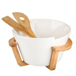 Altom Design zdjela za salatu s podlogom i žlicama Excetra web shop