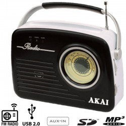 Akai retro radio APR-11 BLACK