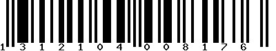 EAN-13 : 1312104008176