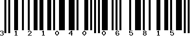 EAN-13 : 3121040065815