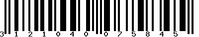 EAN-13 : 3121040075845