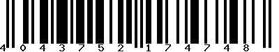 EAN-13 : 4043752174748